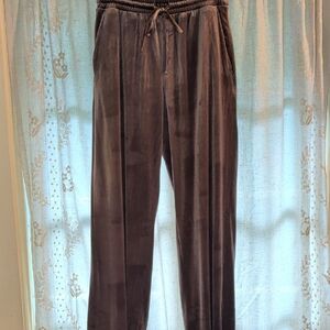 GAP Women's Brown Velour Wide Leg p